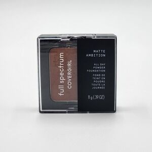 Covergirl Full Spectrum Matte Ambition All Day Powder Foundation Deep Cool 3 New